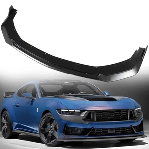Front Bumper Lower Spoiler Splitter Trim For Ford Mustang GT EcoBoost 2024-2025 - Picture 1 of 5