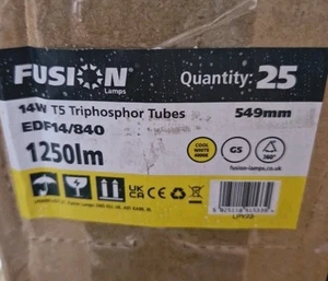 25x FUSION 14W T5 TRIPHOSHOR TUBES EDF 14/840 549mm 1250lm COOL WHITE - Picture 1 of 3