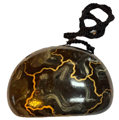 Timmy Woods Brown Wood Clutch Bag Beverly Hills Collection Handmade - Image 1 of 4