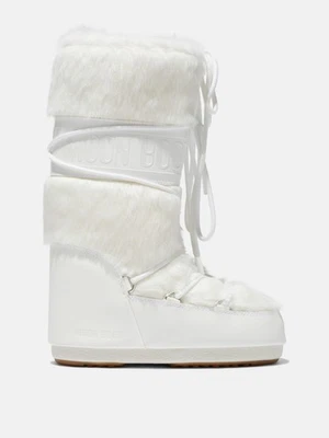ICON FAUX FUR Moon Boot MOON BOOT Donna Bianco At08_moon - Imagen 1 de 4