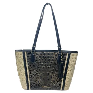 Brahmin Medium Asher Tote Bag Graphite Crestview Melbourne Shoulder Bag  Women - Picture 1 of 11