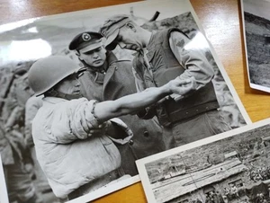 PRESS PHOTOGRAPH Lot Set Chinese Tachen WAR NATIONALIST China MARINES 1950s B&W - Picture 1 of 7
