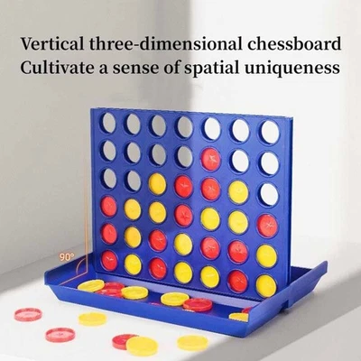 Large Connect Four In A Row 4 In A Line Board Game Kids Educational Puzzle Toys - Image 1 of 4