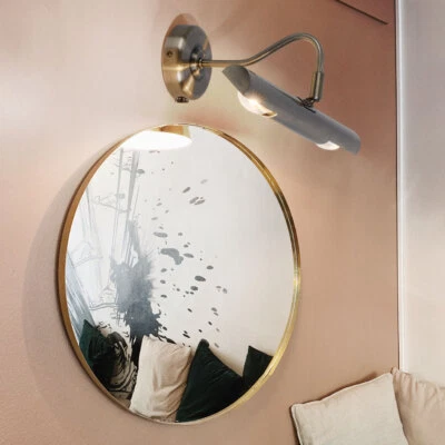 Wandlampe LED Bilderleuchte Messing Schlafzimmerlampe Dielenleuchte Wandleuchte - Bild 1 von 4