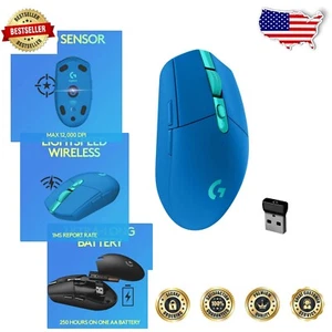 Ultra-Light Wireless Gaming Mouse with 12,000 DPI and 6 Programmable Buttons - Picture 1 of 11