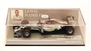 1/43 Minichamps Mercedes AMG W05 # 44 Lewis Hamilton Winner 2014 Malaysian GP - Picture 1 of 2