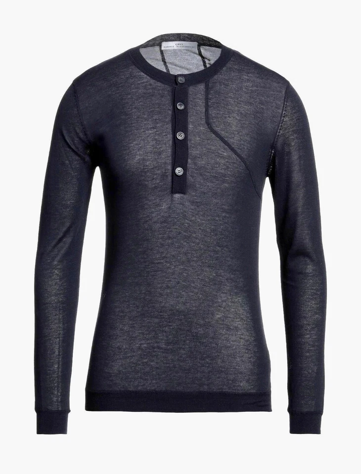 $325.00 NUEVO SUÉTER GRIS DANIELE ALESSANDRINI SLIM FIT 100% ALGODÓN FINO TALLA S/M Foto 1 de 4