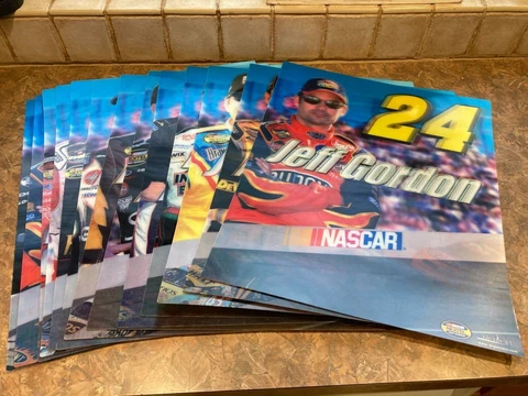 SET OF 12  NASCAR NEXTEL CUP SERIES 3D MOTION POSTER - 16" x 20" GORDON WALLACE Cover