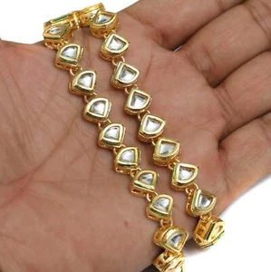 7X10mm, Meenakari Kundan Kadi Chain - Picture 1 of 7