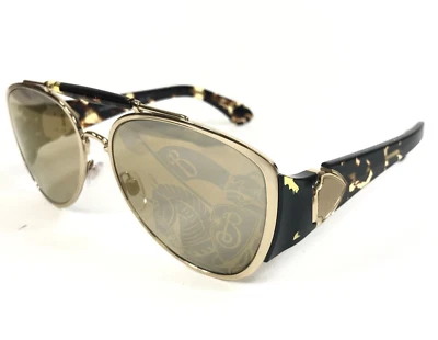 Gafas de sol Burberry B3161 1109/P4 oro claro aviador con marrón oscuro tampo dorado Foto 1 de 4