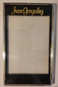 Juan Gonzalez Plastic 3x5 Snap Lock Design Sports Card Guard Holders - Brand New - Picture 1 of 3