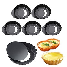 YXHZVON Moule à Tarte Lot de 6 Pièces Moule a Tartelette Individuelle 10 cm A...