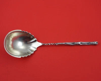 Cane by Frank Whiting Sterling Silver Berry Spoon 8 3/8" Serving Silverware - Image 1 of 3
