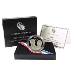 2013-S 50c 5-Star Generals Commemorative Half Dollar PROOF OGP - U2657 - STOCK - Picture 1 of 1
