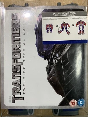 Transformers Two Disc Special Edition DVD Movie with Rare 15" Optimus Prime - Image 1 of 4