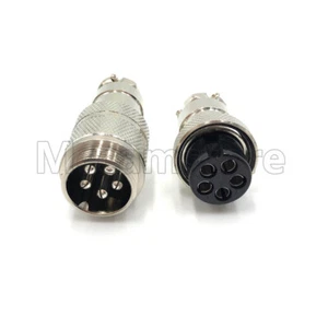 Aviation Plug Socket Connector GX20 4 pin Docking Male Female 20mm - Picture 1 of 6