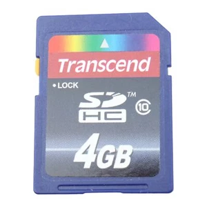 Transcend 4GB SDHC Karte 10 Karte Speicherkarte memory card - Picture 1 of 2