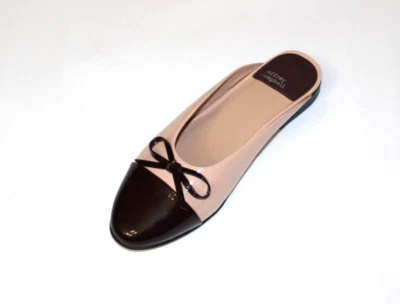 JEFFREY CAMPBELL НАТУРАЛЬНЫЙ/КОРИЧНЕВЫЙ ПАТЕНТ БАЛЕТ КРЫШКА НОСКА МУЛ 6 М - Изображение 1 из 4