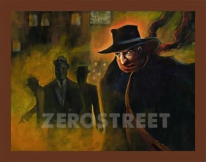 THE SHADOW Lowbrow Pop Art Pulp Print Vintage Crime Adventure - Picture 1 of 1