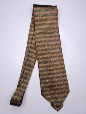 Corbata formal Evan-Picone para hombre 59"Lx4"W verde/marrón Foto 1 de 4