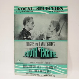 South Pacific Vocal Selections Songbook Sheet Music Movie Score 1949 Williamson - Picture 1 of 8
