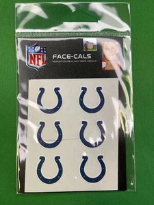 NFL Indianapolis Colts 6-Pack Mini-Cals Face Decals NWT - Picture 1 of 2
