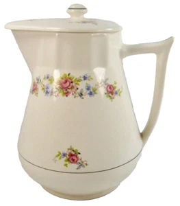 Cronin Aristocrat Pitcher With Lid Pink Roses Flowers C C Co Multifloral (O) - Picture 1 of 12