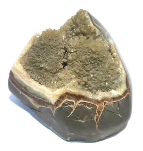 1.9 LBS. Septarian Nodule  3.5"x3.5"x4" - Picture 1 of 12