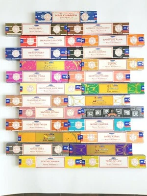 Satya Nag Champa Incense Sticks SALE - Buy 5 Get 7 Free - Huge Variety !! - Image 1 of 4