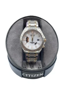 New Citizen Eco-Drive Two Toned Stainless Steel CB0006-51A Wristwatch - Picture 1 of 7