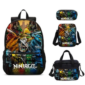 Ninjago Hands of Time Comics großer Schulrucksack Kühltasche Brotzeittasche Federmäppchen Set - Bild 1 von 19