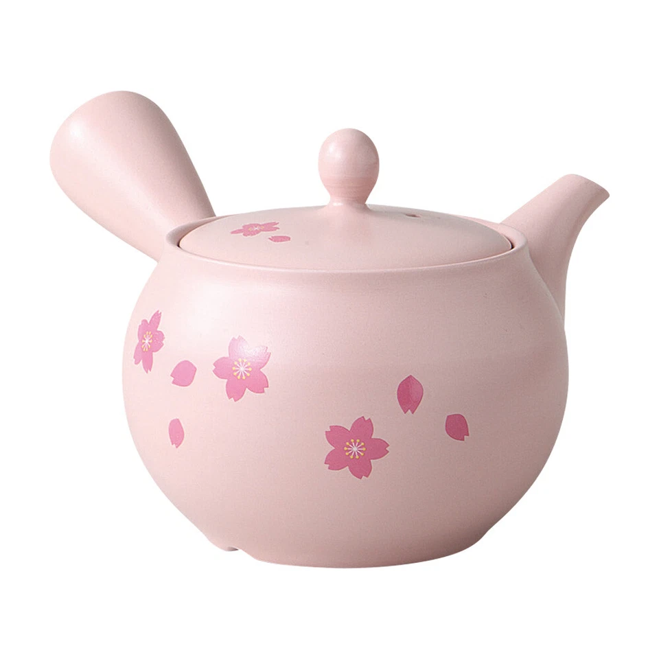 Théière japonaise KYUSU Sakura rose 380 ml Tokonameyaki - Photo 1/1