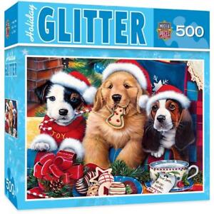 Masterpieces Puzzle;  Santa Paws by Jenny Newland;  500 pieces
