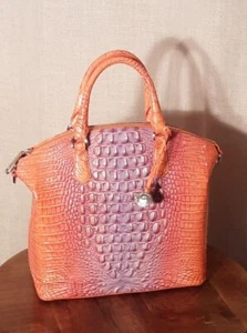 NWT Brahmin Large Duxbury Satchel Daiquiri Ombre Melbourne Leather Bag $325 - Picture 1 of 9