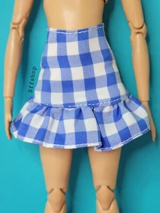 NEW! BLUE PLAID SKIRT FASHIONISTAS BARBIE CLOTHES FASHION - Picture 1 of 2