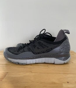 Sample Nike Lupinek Flyknit Low 853954 001 QD Black & Dark Grey Men's Size 10 - Picture 1 of 8