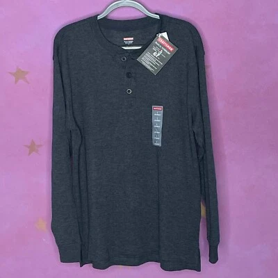 Craftsman свитер мужской L серый Henley длинным рукавом тепла Lite тепловой пуловер новый с Ярлыками - Изображение 1 из 4