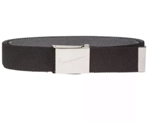 NIKE Golf Hombre WEB Cinturón Elastizado Reversible Cinturón 42" Negro Hebilla Abridor de Botellas - Imagen 1 de 4