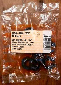 NUEVO Sellos de aceite STIHL genuinos (2) 12x22x7 para FC/FS/HL/HT/KM OEM 9639-003-1231 - Imagen 1 de 6