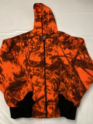 Chaqueta polar de caza camuflada naranja vintage deportiva de fama mundial para hombre talla M Foto 1 de 4