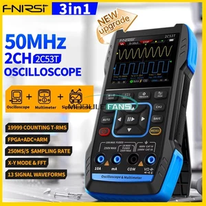 FNIRSI LCR-P1 2C53T Handheld Digital Oscilloscope Multimeter Signal Generator - Picture 1 of 61