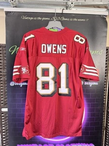 Authentic Reebok San Francisco 49ers #81 Terrell Owens NFL Football Jersey Sz 52 - Picture 1 of 5