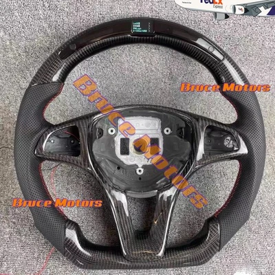 Volante LED de fibra de carbono para Mercedes-Benz GLA250 W205 C300 W204 CLA GLA Foto 1 de 3