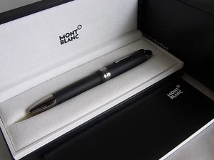 Montblanc Meisterstuck Ultra Black Le Grand Rollerball Pen 114824 - Imagen 1 de 12