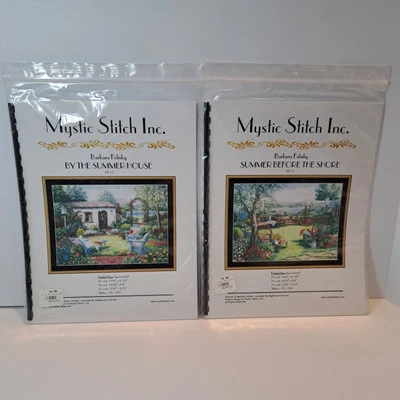 Lote de 2 Mystic Stitch Inc. Patrones diseñados por Barbara Felisky #BF-01 y #BF-02 Foto 1 de 4