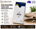 RFID Blocking Credit Card Sleeve NFC Anti Scan Secure ID Holder Protector