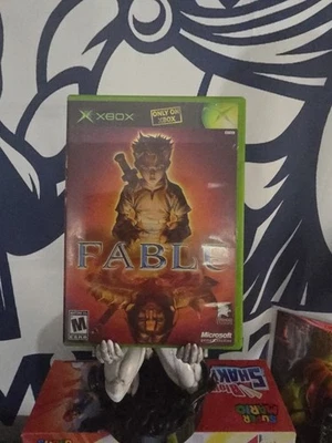 Fable Microsoft Xbox Original Etiqueta Negra Lanzamiento CIB Foto 1 de 3