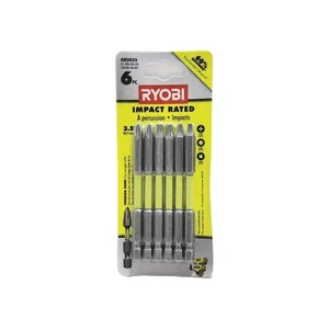 Ryobi AR2035 Impact Drive Bit Set 6 Piece P2 SQ2 T25  - Picture 1 of 2