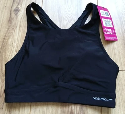 Speedo Solid Highneck Bikini, Size XS - Image 1 of 3