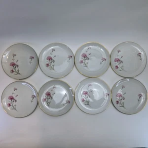 8 Royal Court CARNATION Fine China of Japan 9,2" Speiseteller Goldrand - Bild 1 von 10
